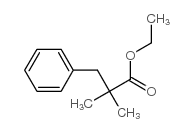 Ethyl-2, 2-dimethyl-3-phenylpropanoate structure