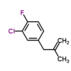 2-Chloro-1-fluoro-4-(2-methyl-2-propen-1-yl)benzene Structure