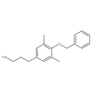 3,5-Dimethyl-4-(phenylmethoxy)benzenepropanamine结构式