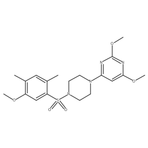 2,4-Dimethoxy-6-(4-((5-methoxy-2,4-dimethylphenyl)sulfonyl)piperazin-1-yl)pyrimidine Structure