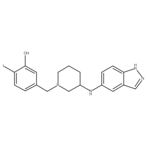 5-[[3-[(1H-Indazol-5-yl)amino]piperidin-1-yl]methyl]-2-iodophenol Structure