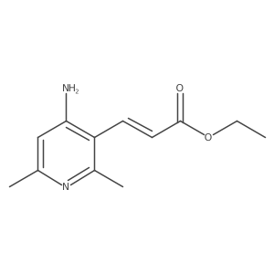 Ethyl 3-(4-amino-2,6-dimethyl-3-pyridinyl)-2-propenoate结构式