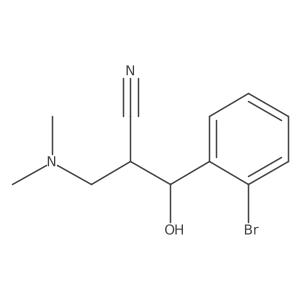 3-(2-Bromophenyl)-2-[(dimethylamino)methyl]-3-hydroxypropanenitrile结构式