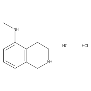 N-methyl-1,2,3,4-tetrahydroisoquinolin-5-amine dihydrochloride结构式