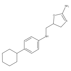 5-[(4-Cyclohexyl-phenylamino)-methyl]-4,5-dihydro-oxazol-2-ylamine Structure