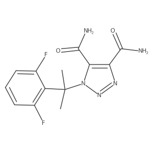 1-[1-(2,6-Difluorophenyl)-1-methylethyl]-1H-1,2,3-triazole-4,5-dicarboxamide Structure