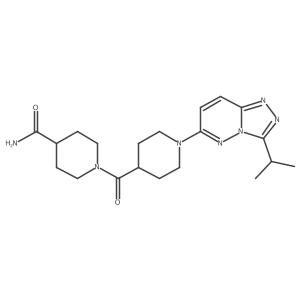 1-({1-[3-(Propan-2-yl)[1,2,4]triazolo[4,3-b]pyridazin-6-yl]piperidin-4-yl}carbonyl)piperidine-4-carboxamide结构式