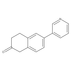 6-Pyridin-3-yl-3,4-dihydronaphthalen-2(1H)-one Structure