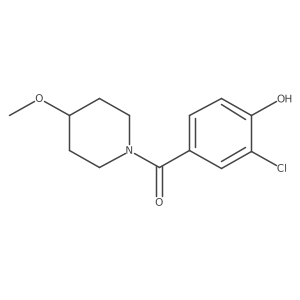 2-Chloro-4-(4-methoxypiperidine-1-carbonyl)phenol结构式