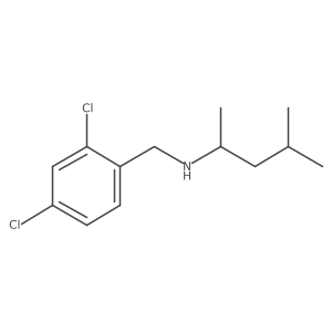 [(2,4-Dichlorophenyl)methyl](4-methylpentan-2-yl)amine结构式