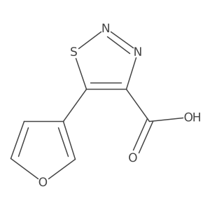 5-(Furan-3-yl)thiadiazole-4-carboxylic acid Structure