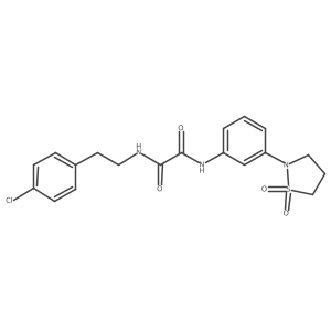 N1-(4-chlorophenethyl)-N2-(3-(1,1-dioxidoisothiazolidin-2-yl)phenyl)oxalamide Structure