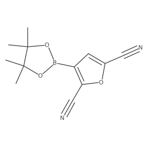 3-(4,4,5,5-Tetramethyl-1,3,2-dioxaborolan-2-YL)furan-2,5-dicarbonitrile结构式