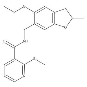 N-[(5-ethoxy-2-methyl-2,3-dihydro-1-benzofuran-6-yl)methyl]-2-(methylsulfanyl)pyridine-3-carboxamide Structure