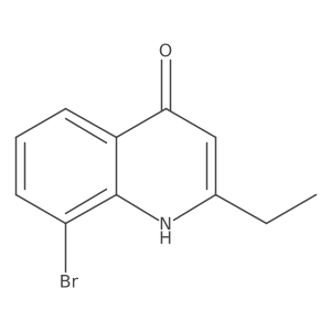 8-Bromo-2-ethylquinolin-4-ol结构式