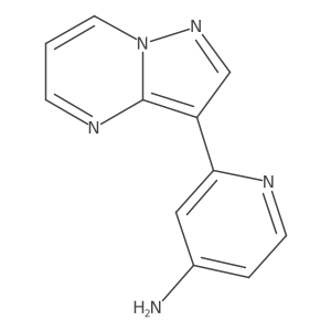 2-(Pyrazolo[1,5-a]pyrimidin-3-yl)pyridin-4-amine结构式