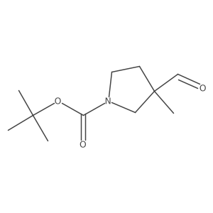 Tert-butyl 3-formyl-3-methylpyrrolidine-1-carboxylate Structure
