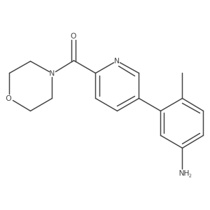 [5-(5-Amino-2-methylphenyl)pyridin-2-yl]-morpholin-4-ylmethanone结构式