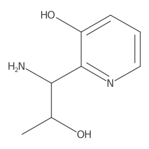 2-((1R,2R)-1-Amino-2-hydroxypropyl)pyridin-3-ol结构式