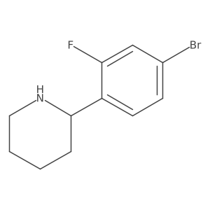 (R)-2-(4-Bromo-2-fluorophenyl)piperidine Structure