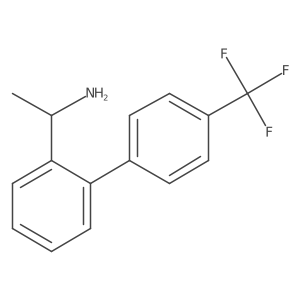(1S)-1-{2-[4-(trifluoromethyl)phenyl]phenyl}ethan-1-amine结构式