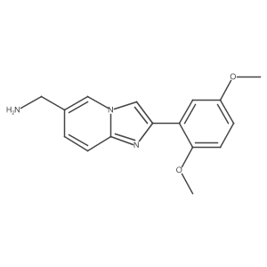 2-(2,5-Dimethoxyphenyl)imidazo[1,2-a]pyridine-6-methanamine结构式