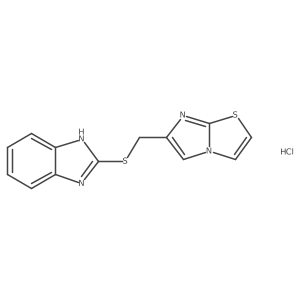 6-(1H-benzimidazol-2-ylsulfanylmethyl)imidazo[2,1-b]thiazole;hydrochloride Structure
