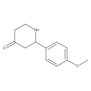 2-(4-Methoxyphenyl)piperidin-4-one结构式