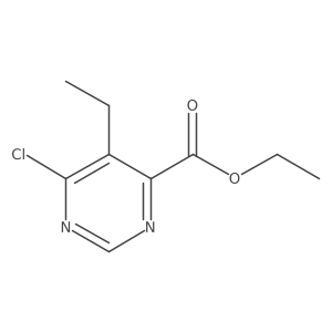 Ethyl 6-chloro-5-ethylpyrimidine-4-carboxylate Structure