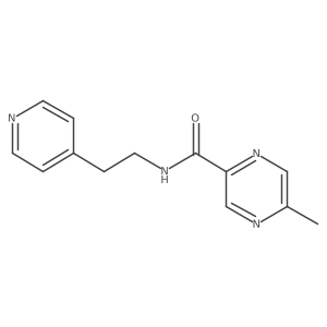 5-methyl-N-(2-(pyridin-4-yl)ethyl)pyrazine-2-carboxamide Structure