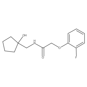 2-(2-fluorophenoxy)-N-[(1-hydroxycyclopentyl)methyl]acetamide结构式