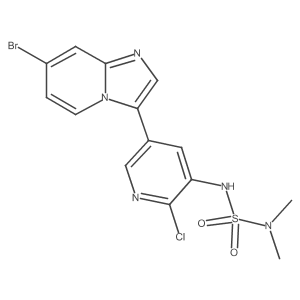 N-(5-(7-bromoimidazo[1,2-a]pyridin-3-yl)-2-chloropyridin-3-yl)dimethylaminosulfonamide Structure
