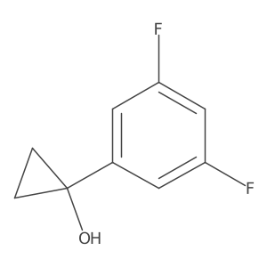 1-(3,5-Difluorophenyl)cyclopropan-1-ol Structure