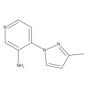 4-(3-Methylpyrazol-1-yl)pyridin-3-amine Structure
