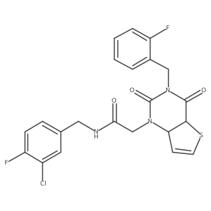N-[(3-chloro-4-fluorophenyl)methyl]-2-{3-[(2-fluorophenyl)methyl]-2,4-dioxo-1H,2H,3H,4H-thieno[3,2-d]pyrimidin-1-yl}acetamide Structure