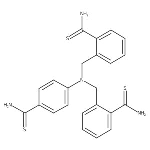 4-[Bis(2-thiocarbamoylbenzyl)amino]thiobenzamide Structure