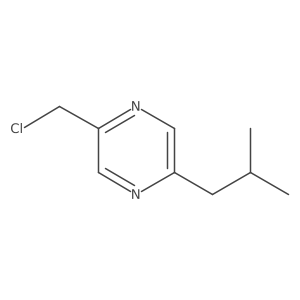 2-(Chloromethyl)-5-isobutylpyrazine结构式