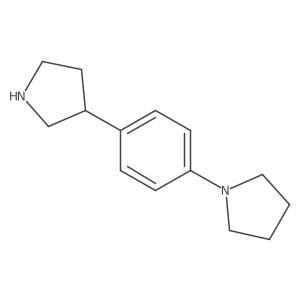 1-(4-(Pyrrolidin-3-yl)phenyl)pyrrolidine结构式