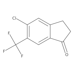 5-Chloro-6-(trifluoromethyl)-2,3-dihydro-1H-inden-1-one Structure