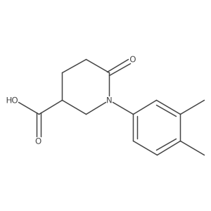 1-(3,4-Dimethylphenyl)-6-oxopiperidine-3-carboxylic acid结构式