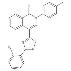 4-(3-(2-bromophenyl)-1,2,4-oxadiazol-5-yl)-2-(p-tolyl)phthalazin-1(2H)-one结构式