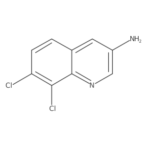 7,8-Dichloroquinolin-3-amine结构式
