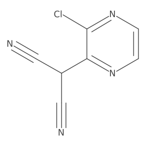 2-(3-Chloropyrazin-2-yl)malononitrile结构式