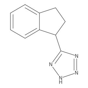 5-(2,3-dihydro-1H-inden-1-yl)-2H-tetrazole结构式