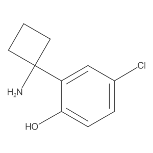 2-(1-Aminocyclobutyl)-4-chlorophenol Structure