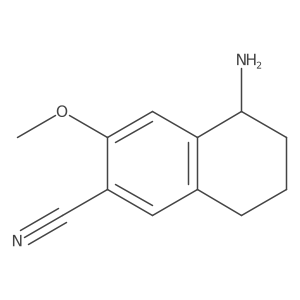 (S)-5-Amino-3-methoxy-5,6,7,8-tetrahydronaphthalene-2-carbonitrile Structure