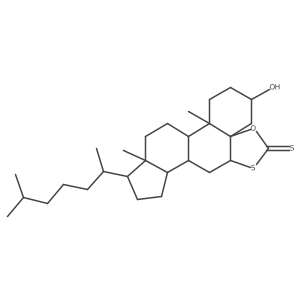 (3S,4aR,7aS,8aS,8bS,11R,11aR,13aS,13bR)-3-Hydroxy-11a,13b-dimethyl-11-[(2R)-6-methylheptan-2-yl]hexadecahydro-6H-cyclopenta[1,2]phenanthro[9,8a-d][1,3]oxathiole-6-thione Structure