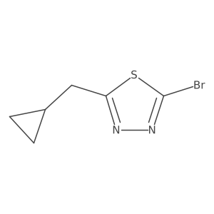 2-Bromo-5-(cyclopropylmethyl)-1,3,4-thiadiazole结构式