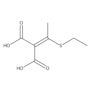 2-[1-(Ethylthio)ethylidene]propanedioic acid Structure
