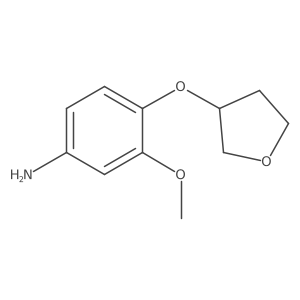 3-Methoxy-4-(oxolan-3-yloxy)aniline结构式